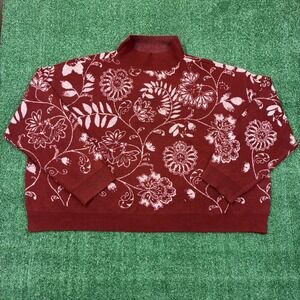 Y2K Kate & Sam Floral Mock Neck Sweater